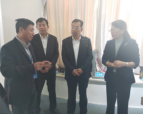 山东省枣庄市委常委 峄城区委书记于玉一行参观荣耀体育网页版官网公司展示厅(2019)